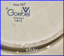 Hummel Figure Plate 1974 Hand Painted Goebel Porcelain W Germany Goose Girl