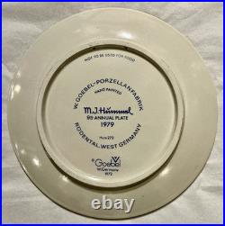 Hummel Figure Plate 1979 Hand Painted Goebel Porcelain W Germany Singing Lesson