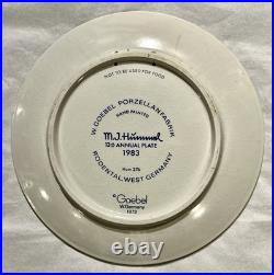 Hummel Figure Plate 1983 Hand Painted Goebel Porcelain W Germany Postman