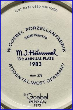Hummel Figure Plate 1983 Hand Painted Goebel Porcelain W Germany Postman
