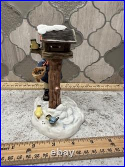 Hummel Figurine #2187 The Benevolent Birdfeeder 2004 First Issue Goebel Germany