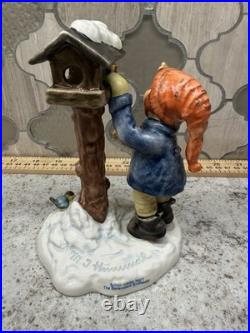 Hummel Figurine #2187 The Benevolent Birdfeeder 2004 First Issue Goebel Germany