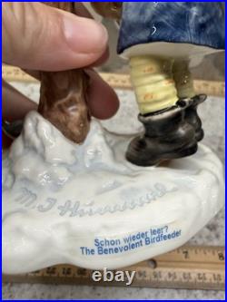 Hummel Figurine #2187 The Benevolent Birdfeeder 2004 First Issue Goebel Germany