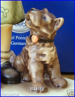 Hummel Figurine HARMONY AND LYRIC HUM #911 TM8 Goebel Germany TERRIER LOVE NIB
