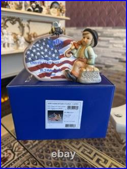 Hummel Figurine Hum 900 SPECIAL EDITION American Flag 60 Years Goebel