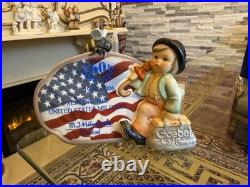 Hummel Figurine Hum 900 SPECIAL EDITION American Flag 60 Years Goebel