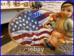 Hummel Figurine Hum 900 SPECIAL EDITION American Flag 60 Years Goebel