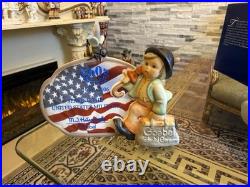 Hummel Figurine Hum 900 SPECIAL EDITION American Flag 60 Years Goebel
