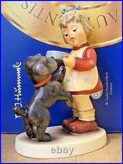 Hummel Figurine PUPPY PAUSE HUM #2032 TM8 Goebel Germany FIRST ISSUE MIB C585