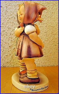 Hummel Figurine TELLING HER SECRET HUM #196 TM2 FULL BEE Goebel $1000 K967