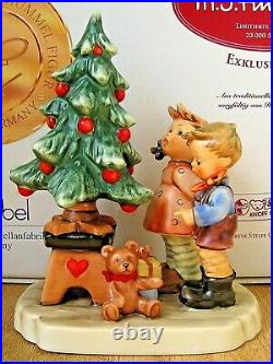 Hummel Figurine WONDER OF CHRISTMAS HUM 2015 WithSTEIFF BEAR SET Goebel MIB A228