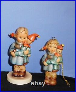 Hummel Figurines #536 3/0 Christmas Surprise & Rare #536 3/0/o Matching Ornament