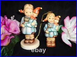 Hummel Figurines #536 3/0 Christmas Surprise & Rare #536 3/0/o Matching Ornament