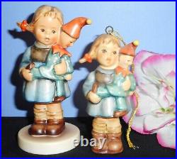 Hummel Figurines #536 3/0 Christmas Surprise & Rare #536 3/0/o Matching Ornament