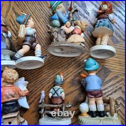 Hummel Figurines 7 Assorted Pieces Stamped Goebel Germany