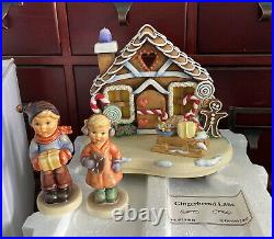 Hummel Gingerbread Lane Hummelscape withSweet Treats 2067a & For Me #2067b MIB's