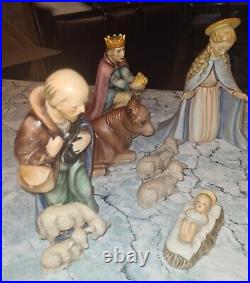 Hummel Goebel 10 pc Nativity 3 Wisemen, Joseph+ Christmas Set #214 Germany