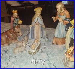 Hummel Goebel 10 pc Nativity 3 Wisemen, Joseph+ Christmas Set #214 Germany