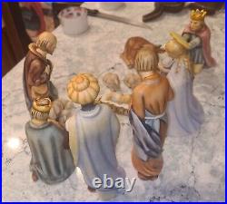 Hummel Goebel 10 pc Nativity 3 Wisemen, Joseph+ Christmas Set #214 Germany