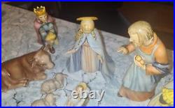 Hummel Goebel 10 pc Nativity 3 Wisemen, Joseph+ Christmas Set #214 Germany