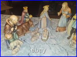 Hummel Goebel 10 pc Nativity 3 Wisemen, Joseph+ Christmas Set #214 Germany