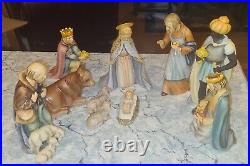 Hummel Goebel 10 pc Nativity 3 Wisemen, Joseph+ Christmas Set #214 Germany