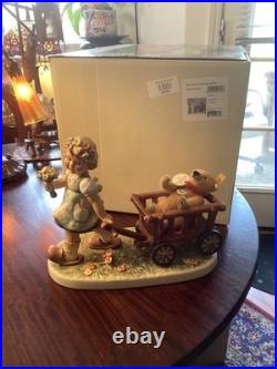 Hummel Goebel #2333 Tag Along Teddy Limited Edition #54 of 499 NIB & Steiff Bear