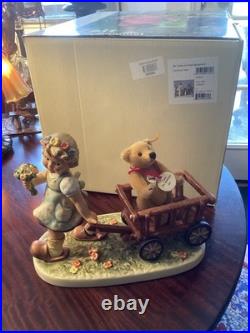 Hummel Goebel #2333 Tag Along Teddy Limited Edition #54 of 499 NIB & Steiff Bear