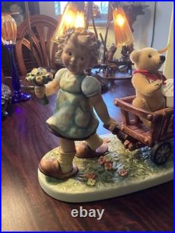 Hummel Goebel #2333 Tag Along Teddy Limited Edition #54 of 499 NIB & Steiff Bear