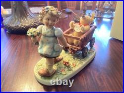 Hummel Goebel #2333 Tag Along Teddy Limited Edition #54 of 499 NIB & Steiff Bear