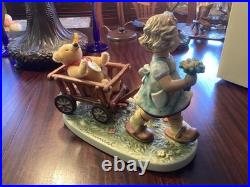 Hummel Goebel #2333 Tag Along Teddy Limited Edition #54 of 499 NIB & Steiff Bear