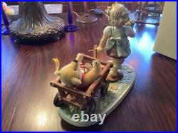 Hummel Goebel #2333 Tag Along Teddy Limited Edition #54 of 499 NIB & Steiff Bear