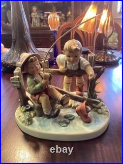 Hummel Goebel #2350 Just Fishin LTD ED Large Piece & Perfect Low Number