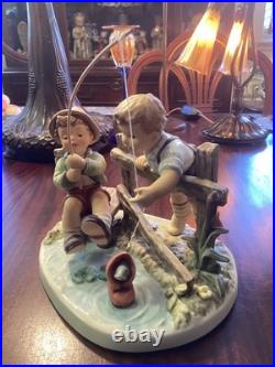 Hummel Goebel #2350 Just Fishin LTD ED Large Piece & Perfect Low Number
