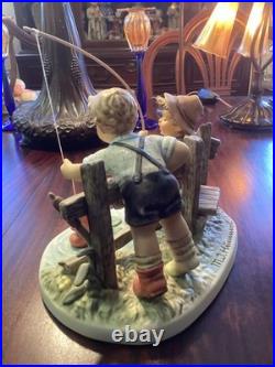 Hummel Goebel #2350 Just Fishin LTD ED Large Piece & Perfect Low Number