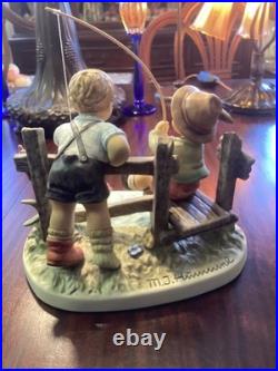 Hummel Goebel #2350 Just Fishin LTD ED Large Piece & Perfect Low Number