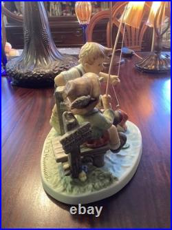 Hummel Goebel #2350 Just Fishin LTD ED Large Piece & Perfect Low Number