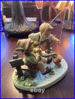 Hummel Goebel #2350 Just Fishin LTD ED Large Piece & Perfect Low Number