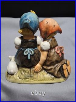 Hummel Goebel #384 Signed H. Fischer Easter Time 1971 Figurine Girls Withbunnies