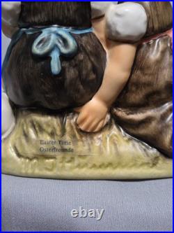 Hummel Goebel #384 Signed H. Fischer Easter Time 1971 Figurine Girls Withbunnies