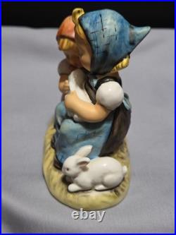 Hummel Goebel #384 Signed H. Fischer Easter Time 1971 Figurine Girls Withbunnies