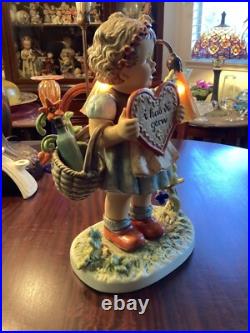 Hummel Goebel #387/III Valentine Gift Limited Edition # 100 of 999 NIB 12+ Tall Hummel Goebel #387/III Valentine Gift Limited Edition # 100 of 999 NIB 12+ Tall