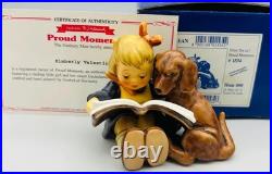 Hummel Goebel #800 Proud Moments 3.5 Girl Dog 1st Issue COA MINT NEW