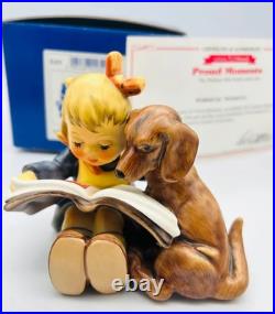 Hummel Goebel #800 Proud Moments 3.5 Girl Dog 1st Issue COA MINT NEW