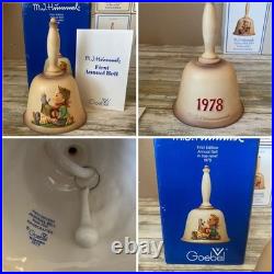 Hummel Goebel Annual Bells Bas-Relief 1978-1986 Germany Set of 9 withBoxes
