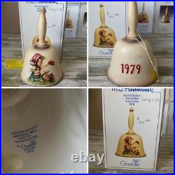 Hummel Goebel Annual Bells Bas-Relief 1978-1986 Germany Set of 9 withBoxes