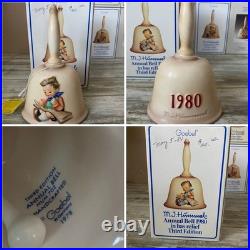 Hummel Goebel Annual Bells Bas-Relief 1978-1986 Germany Set of 9 withBoxes