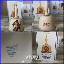 Hummel Goebel Annual Bells Bas-Relief 1978-1986 Germany Set of 9 withBoxes