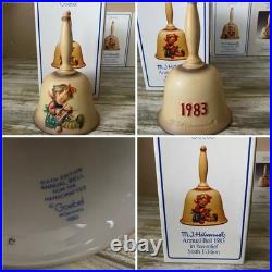 Hummel Goebel Annual Bells Bas-Relief 1978-1986 Germany Set of 9 withBoxes