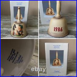 Hummel Goebel Annual Bells Bas-Relief 1978-1986 Germany Set of 9 withBoxes